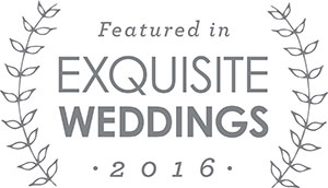 Featured in Exquisite Weddings 2016